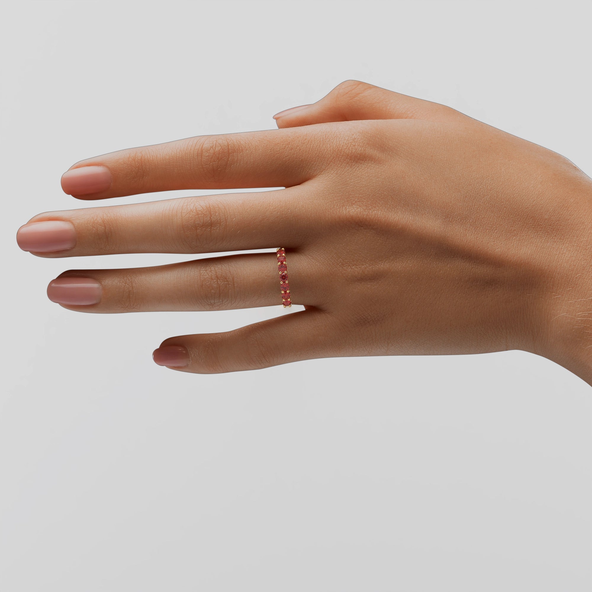 Ladinardò Eternal Band in Yellow Gold and Ruby image 2