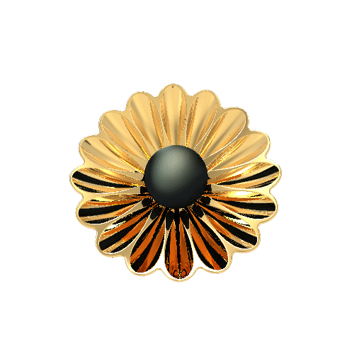 Versailles Ring in Yellow Gold and Black Tahitian Pearl image 4