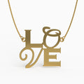 Pop of LOVE Pendant in Yellow Gold image 0