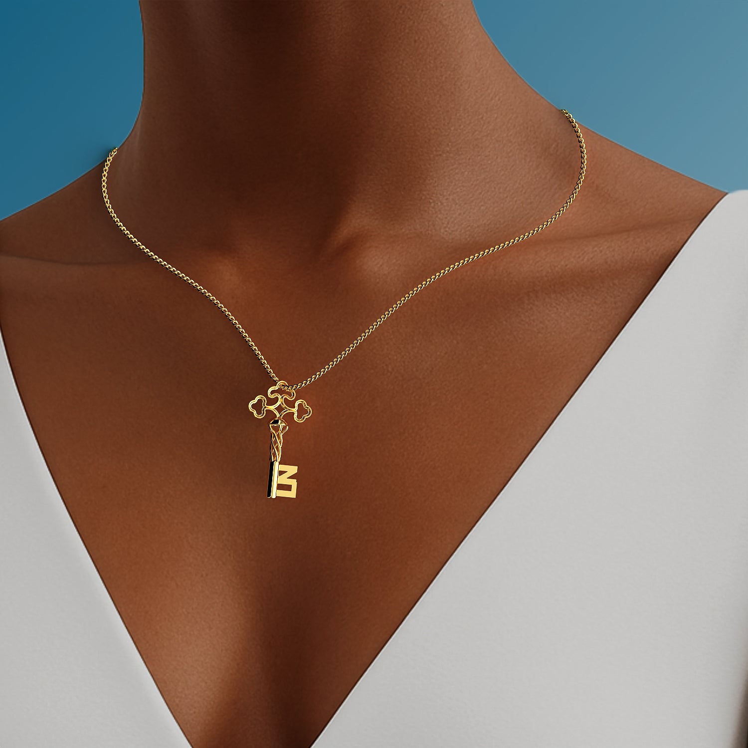 Ladinardò™ The Merchant of Venice Key Pendant in Yellow Gold image 1