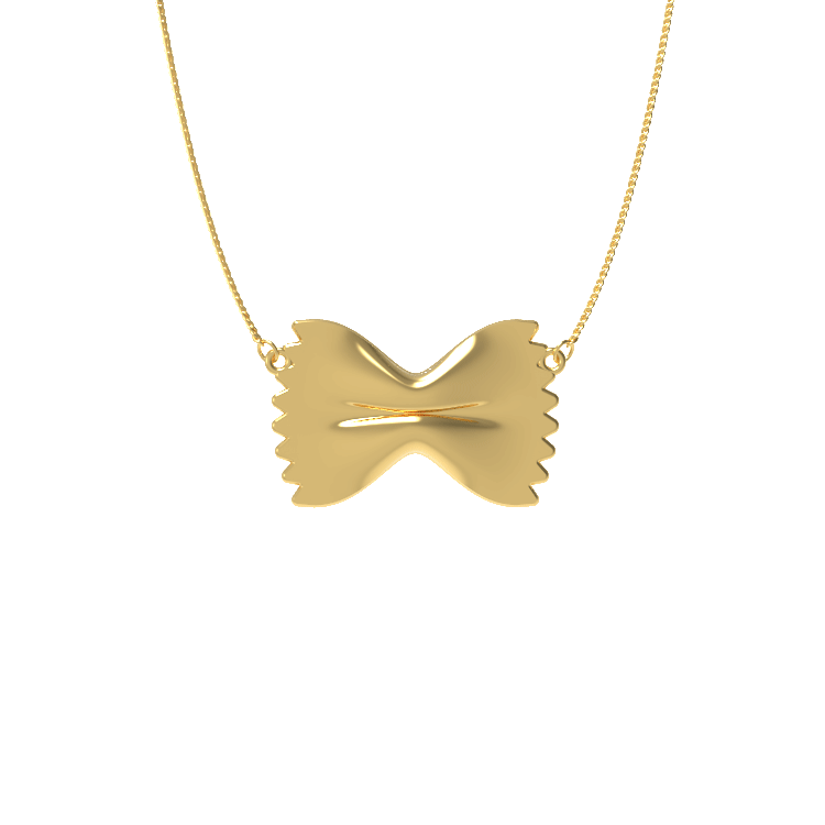 Ladinardò™ Farfalle Bowtie Pendant in Yellow Gold image 2