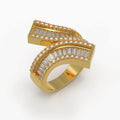 Éclat Doré Ring in Yellow Gold and Diamonds image 0