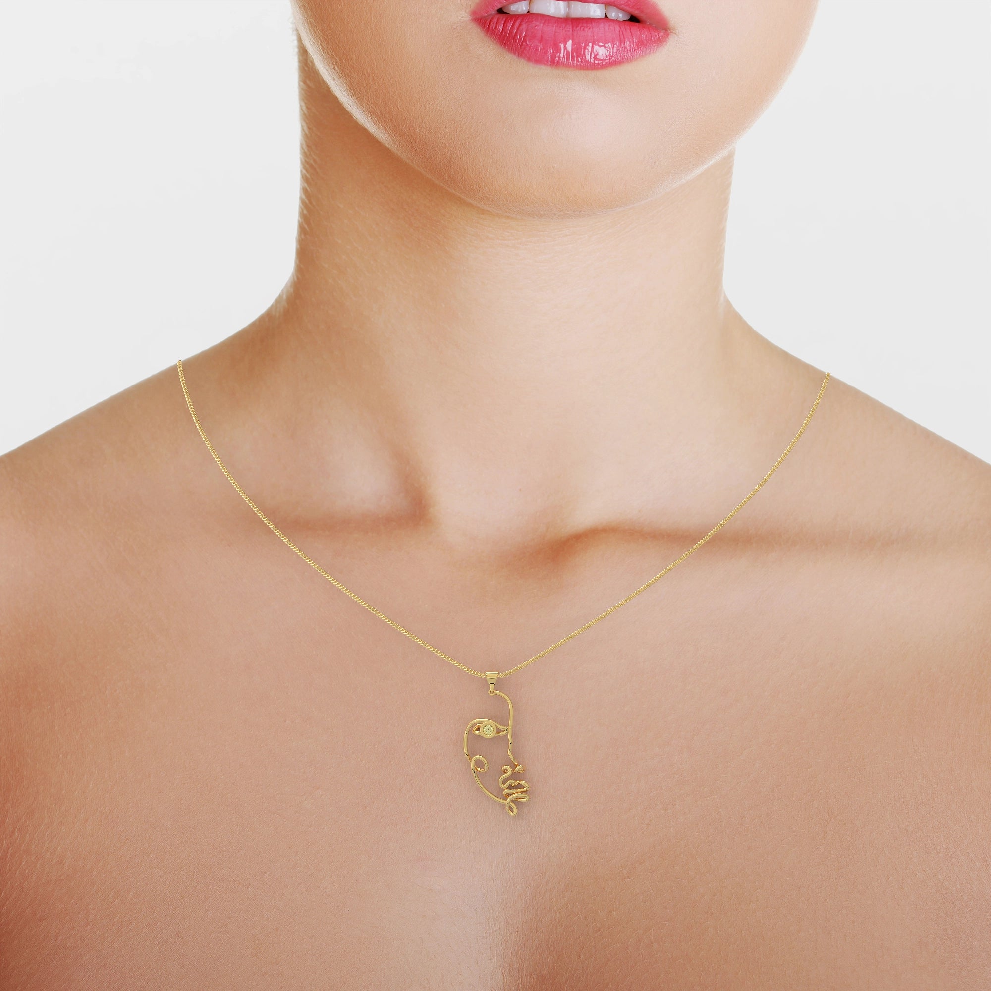 Ladinardò™ Ankh Motif Pendant in Yellow Gold and Yellow Sapphire image 1