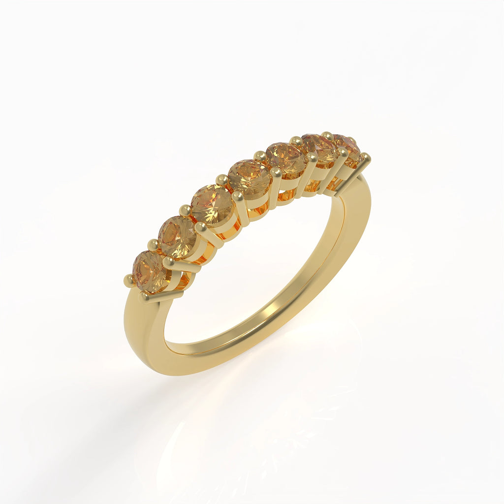 Ladinardò Eternal Band in Yellow Gold and Yellow Sapphires image 0