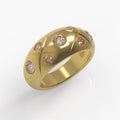 Éclat Tissé Ring in Yellow Gold, Diamonds image 0
