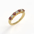 Ladinardò Eternal Band in Yellow Gold, Ruby, and Diamond image 0