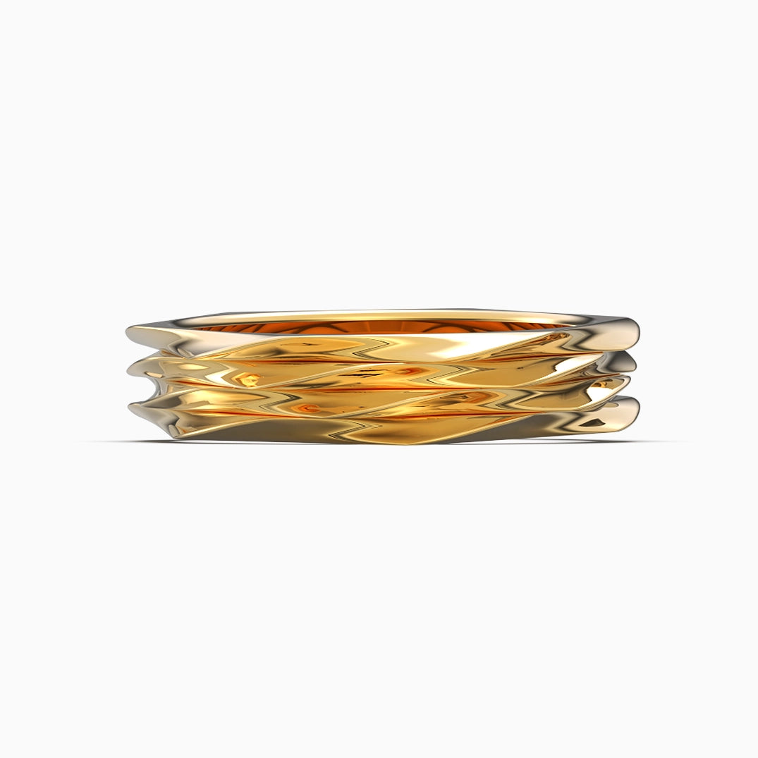 Lumière Dorée Band in Yellow Gold image 2