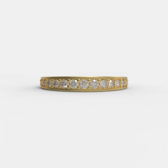 Vittoria Band in Yellow Gold and Diamonds image 4