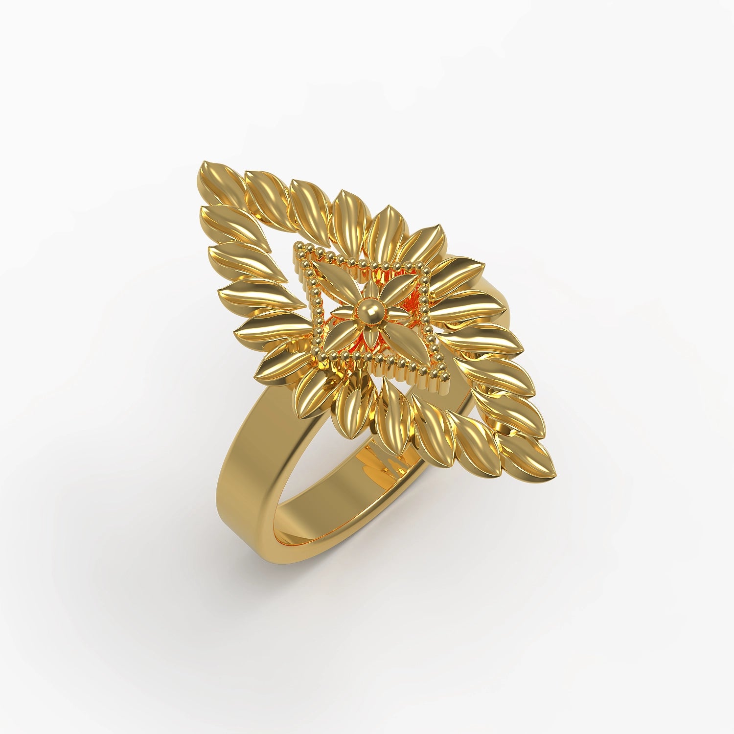 North Star Ring in Yellow Gold image 0