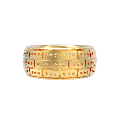 Pantheon Band in Yellow Gold image 4