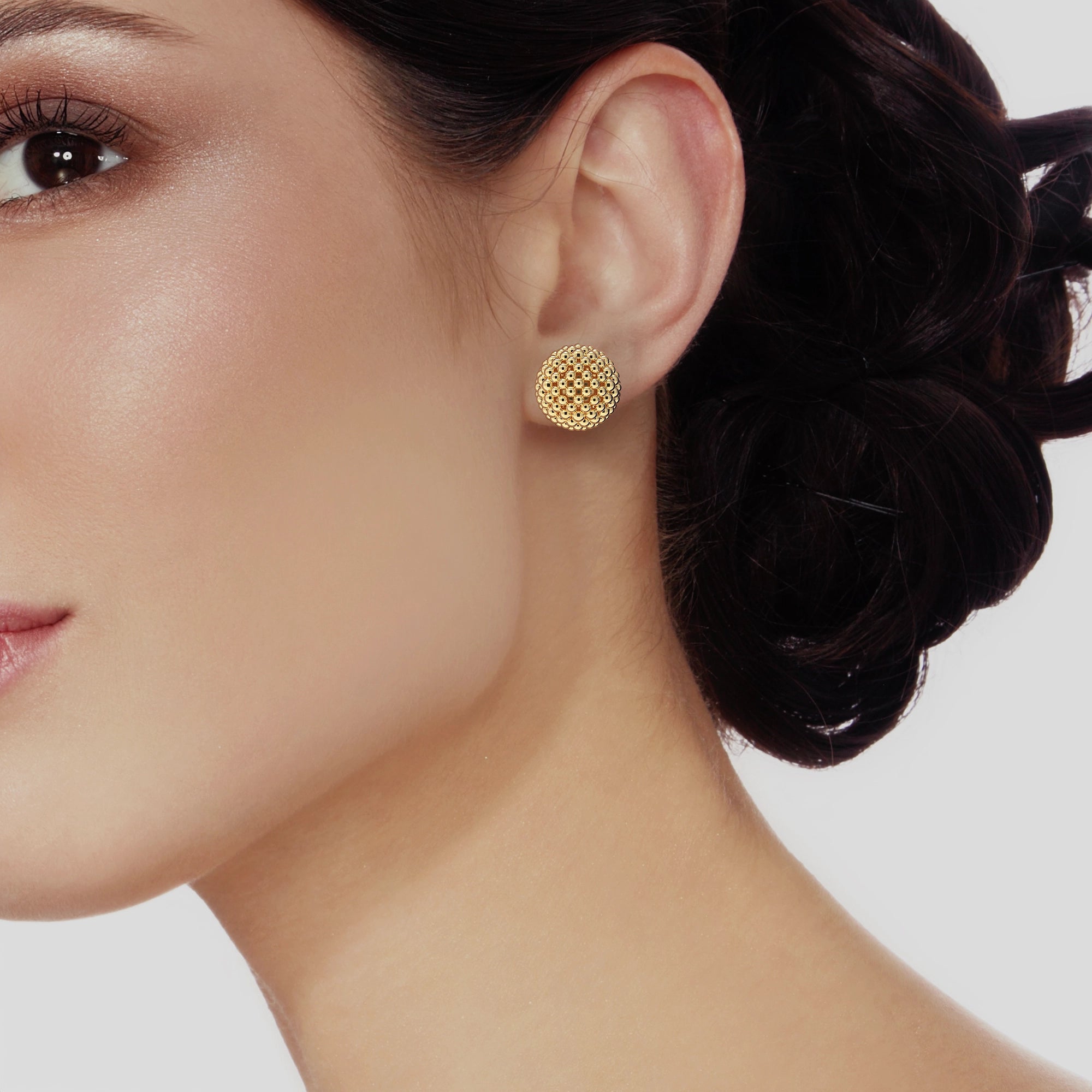 Ladinardò™ Perles Stud Earrings in Yellow Gold image 1