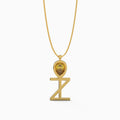 Ladinardò™ Ankh Motif Pendant in Yellow Gold and Yellow Sapphire image 0
