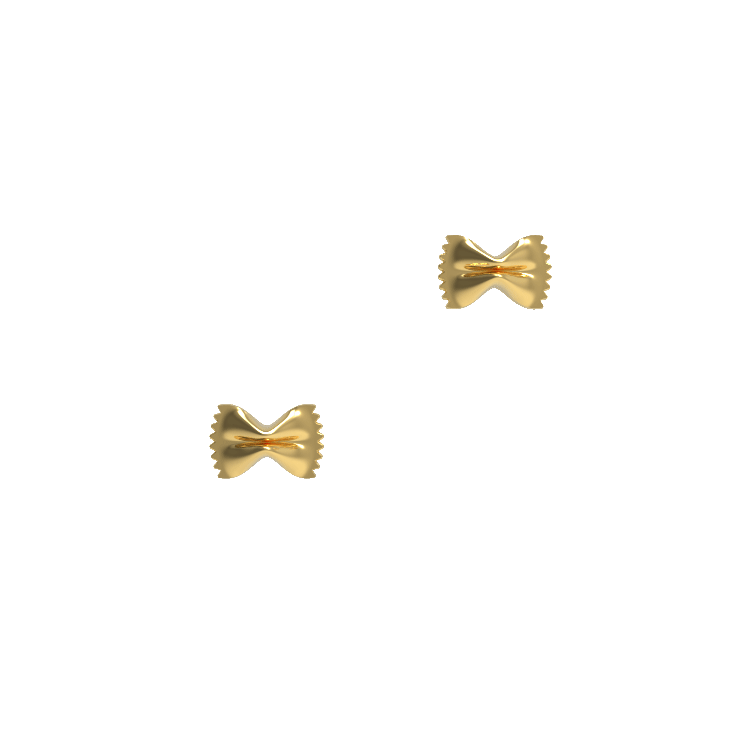 Ladinardò™ Farfalle Bowtie Stud in Yellow Gold image 2