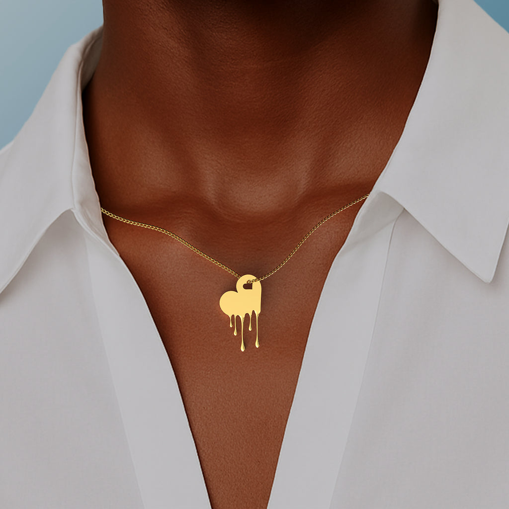 Ladinardò™ Tuff Love Open Heart Pendant in Yellow Gold image 1
