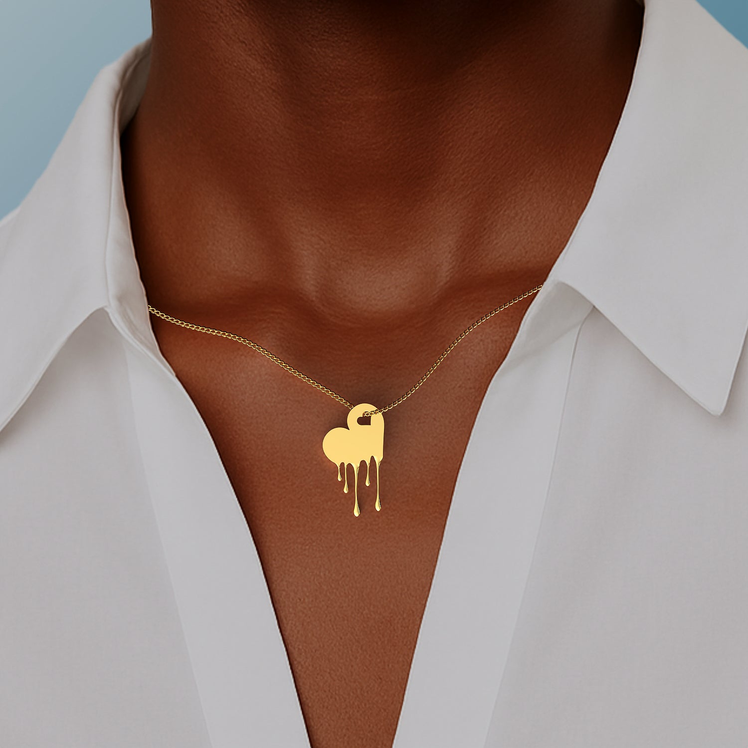 Ladinardò™ Tuff Love Open Heart Pendant in Yellow Gold image 1