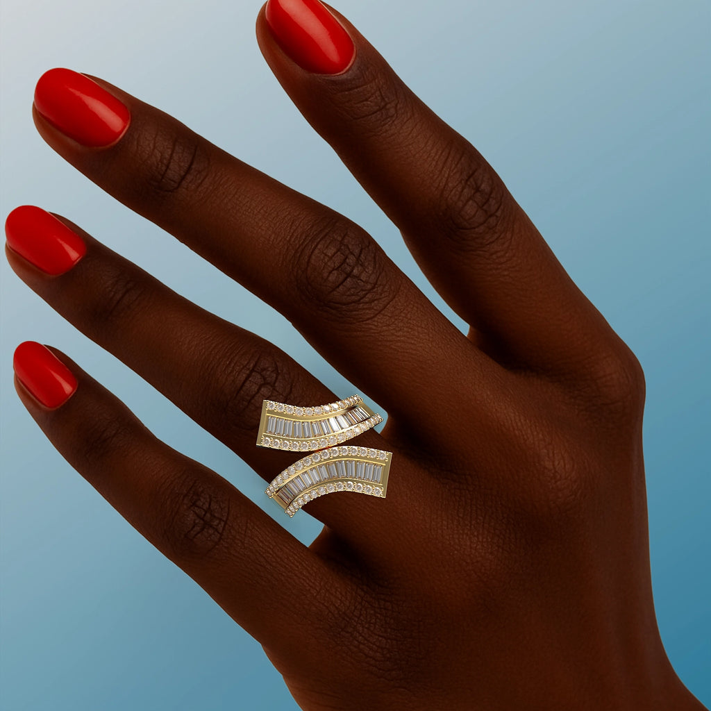 Éclat Doré Ring in Yellow Gold and Diamonds image 1