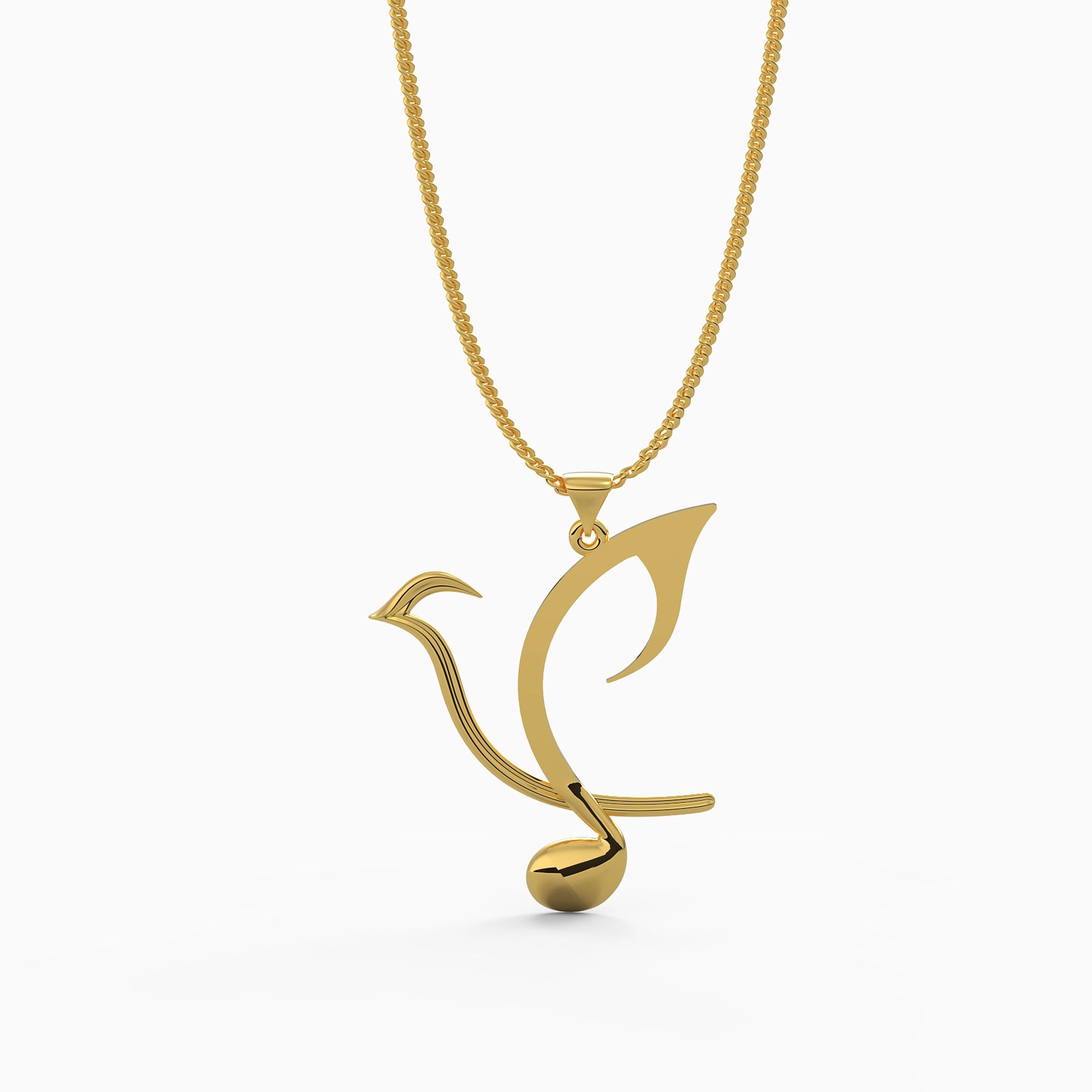 Ladinardò™ Japanese Nightingale Pendant in Yellow Gold image 0
