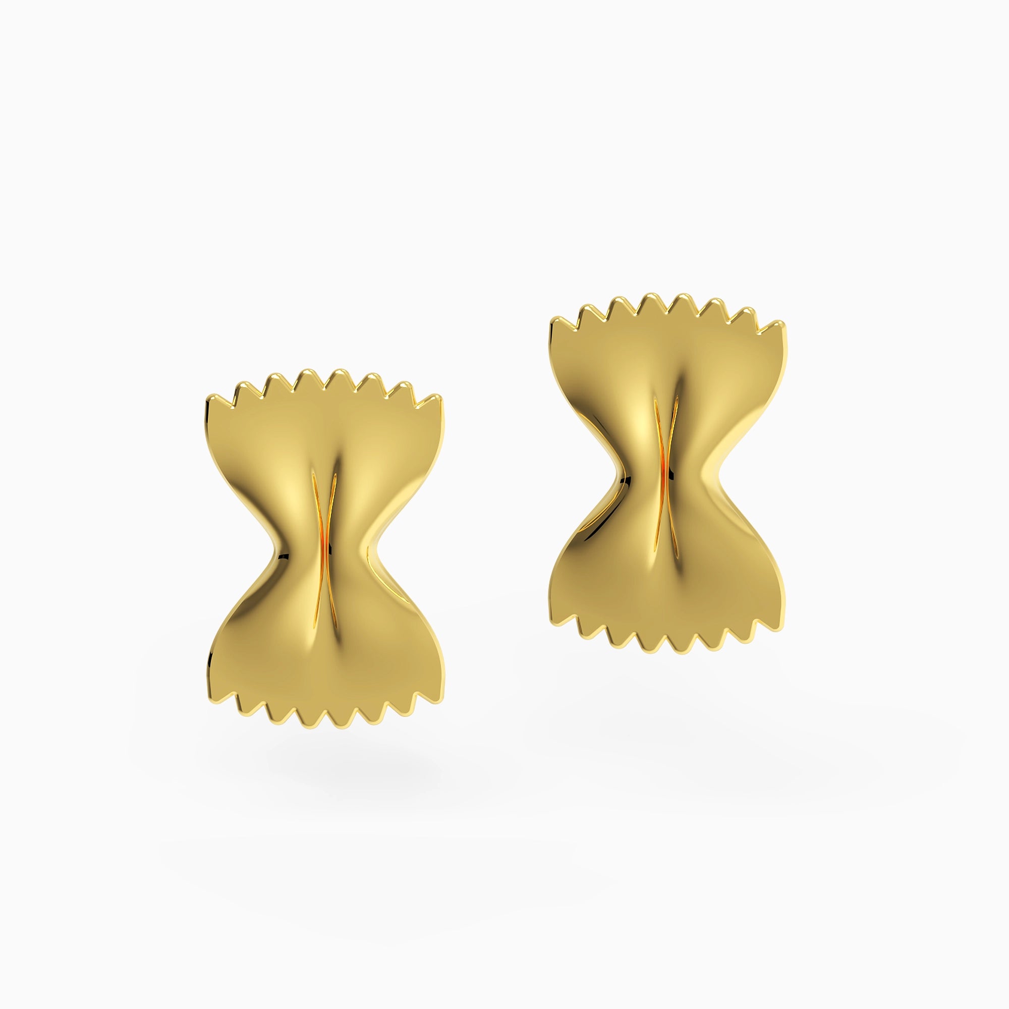 Ladinardò™ Farfalle Bowtie Earrings in Yellow Gold (Large) image 0