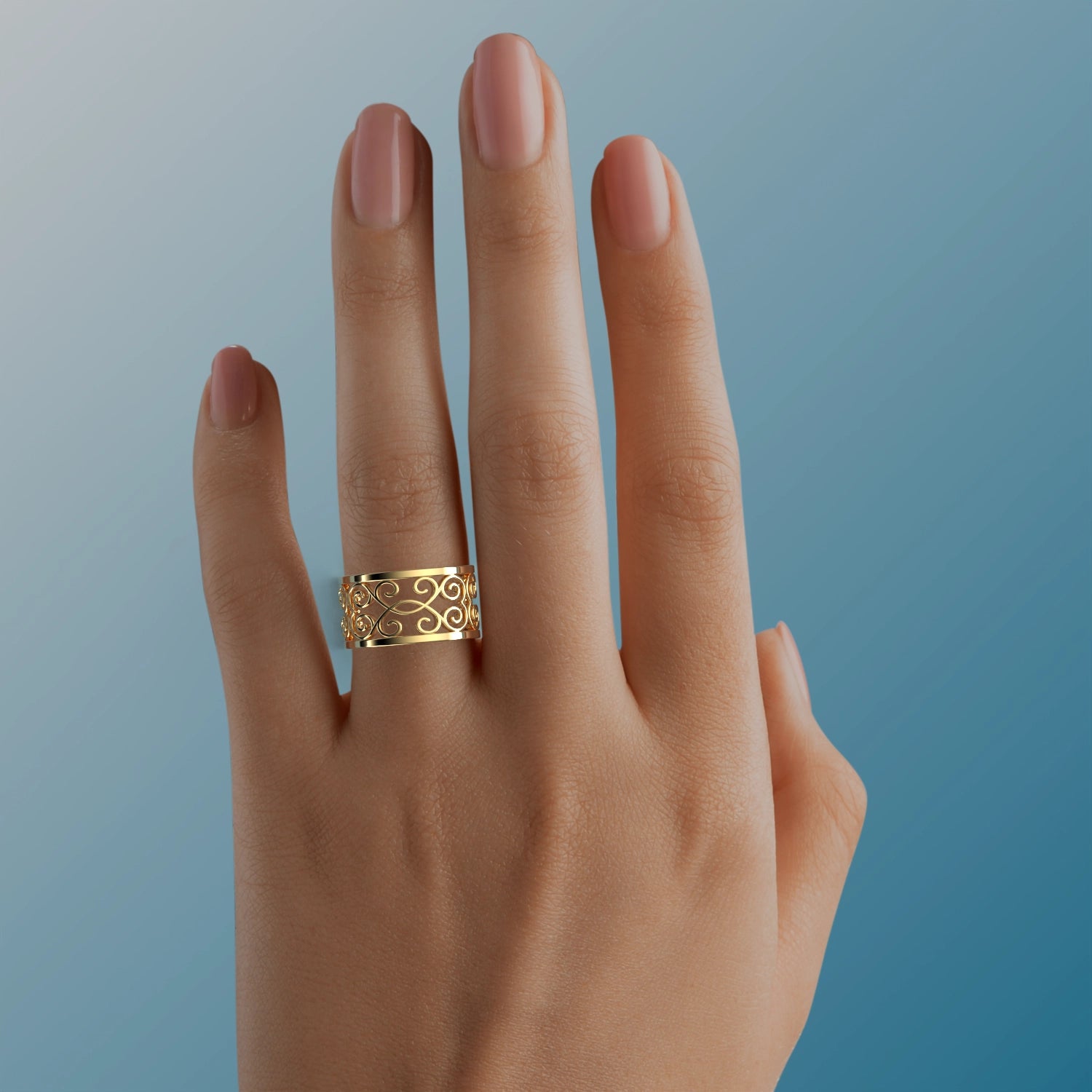 Gates of Venice Ring in Yellow Gold image 1