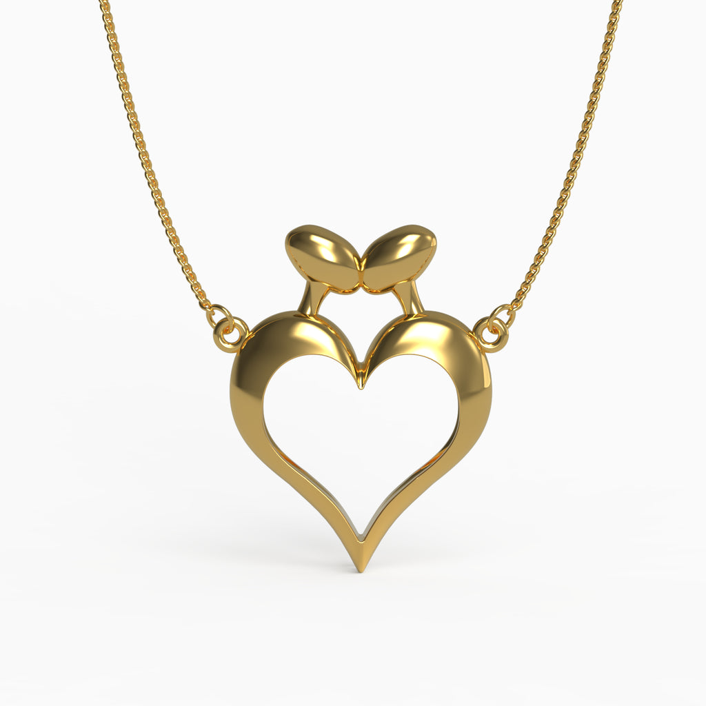 Open Heart of Venice Pendant in Yellow Gold image 0