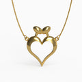 Open Heart of Venice Pendant in Yellow Gold image 0