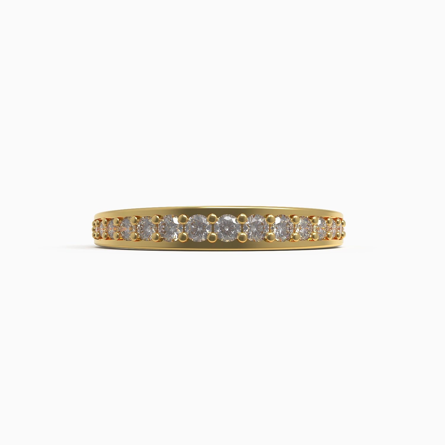 Vittoria Band in Yellow Gold and Diamonds image 3