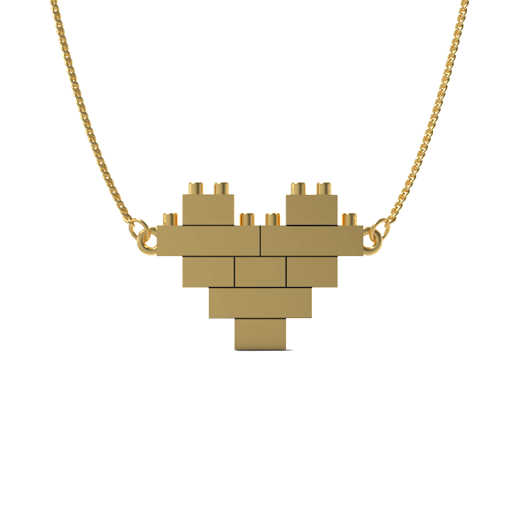 Heart of Venice Pendant in Yellow Gold image 2