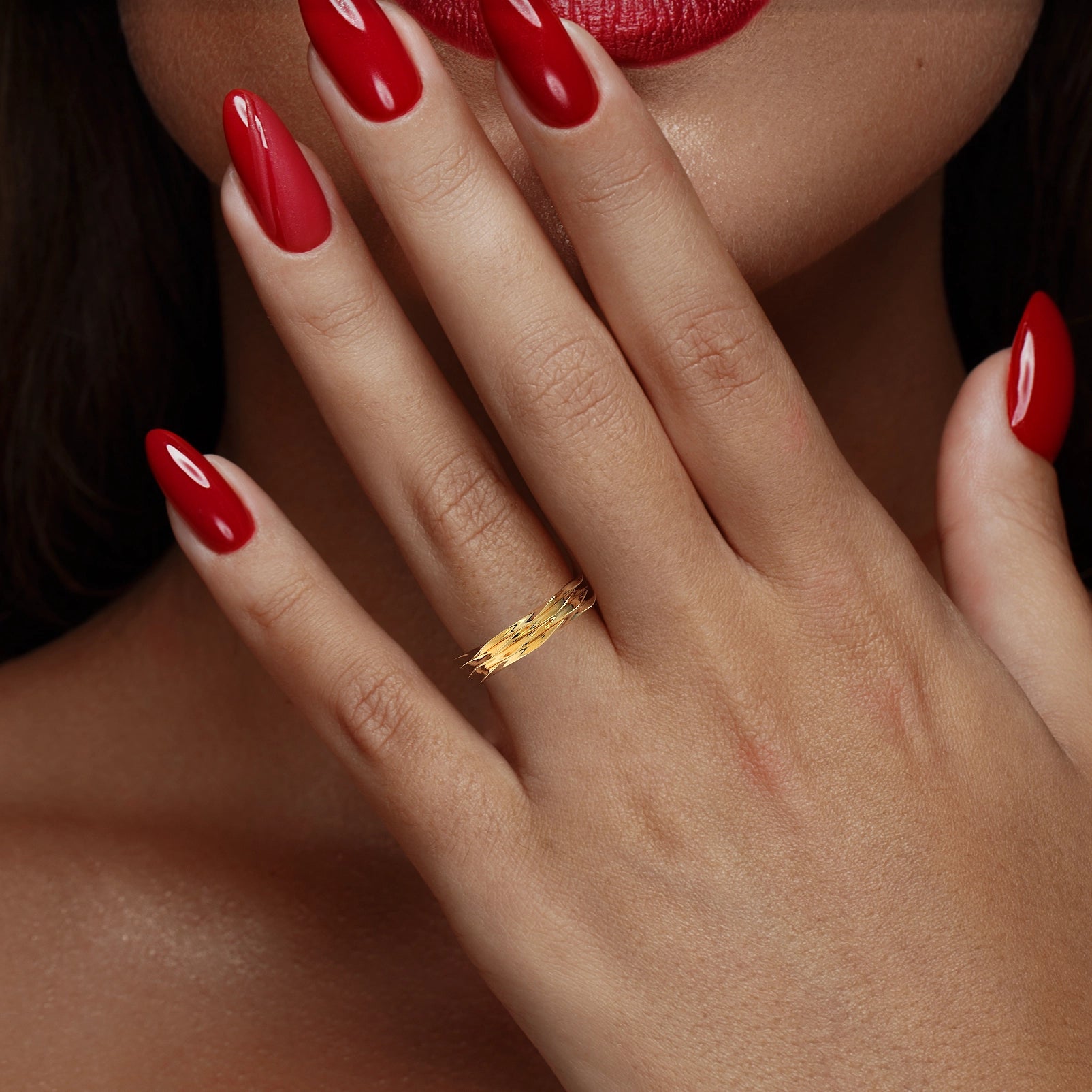 Lumière Dorée Band in Yellow Gold image 1