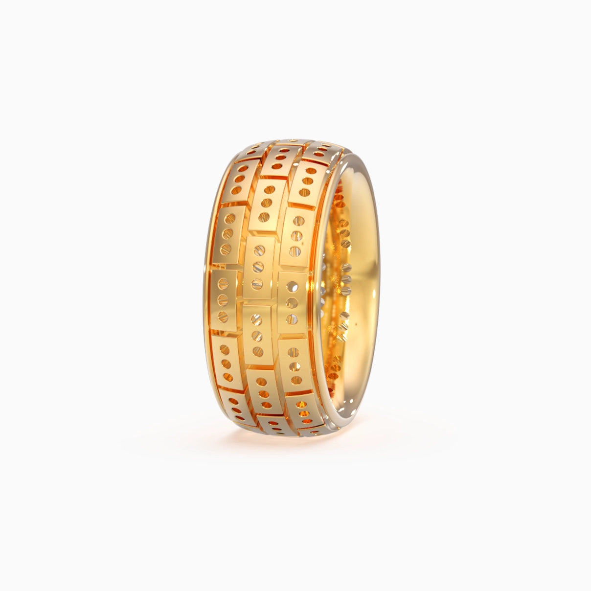 Pantheon Band in Yellow Gold image 3