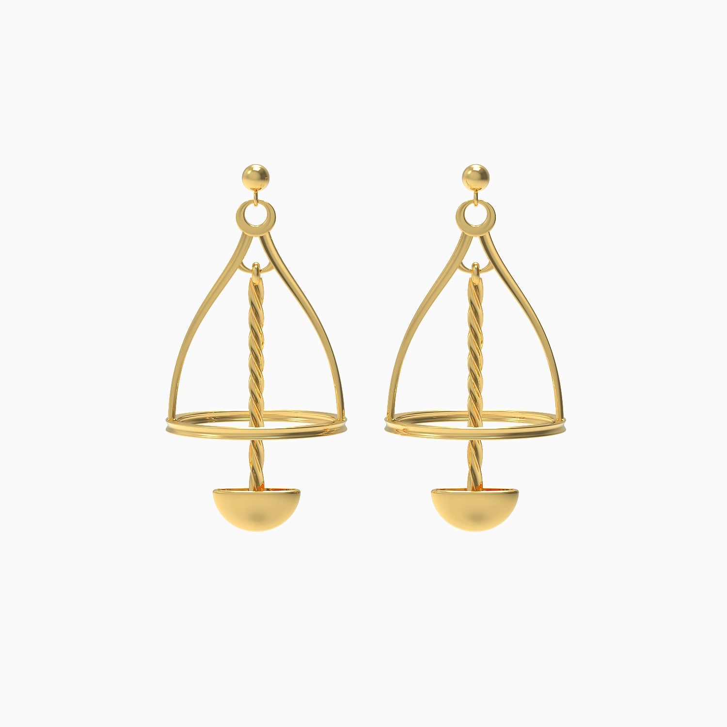 Ladinardò™ Hardware Earrings in Yellow Gold image 0