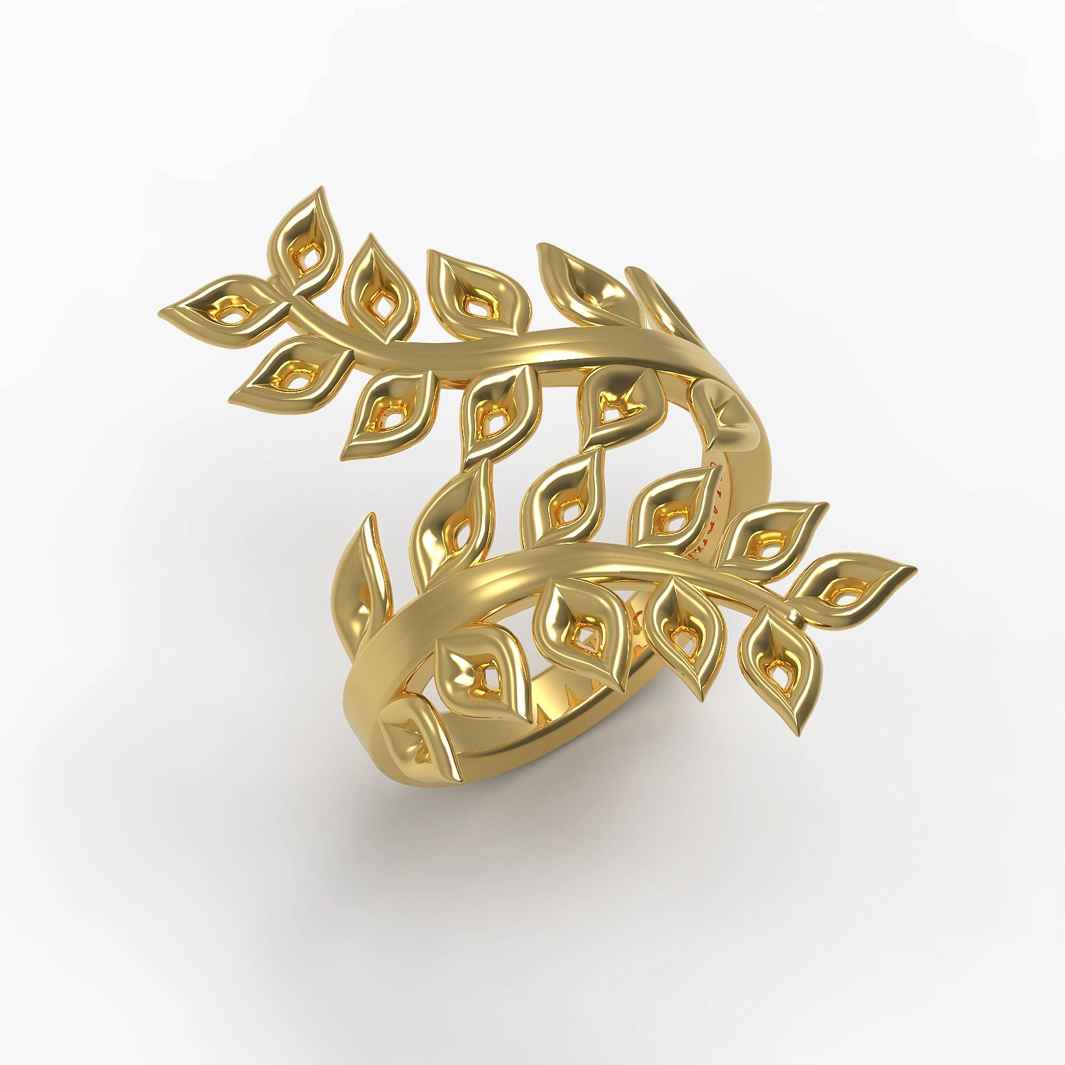 Foglia di Toscana Ring in Yellow Gold image 0
