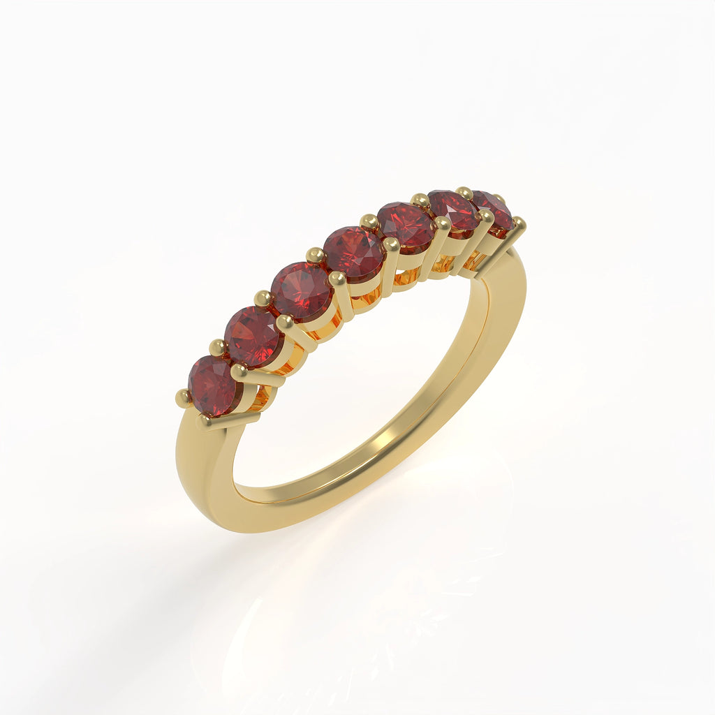 Ladinardò Eternal Band in Yellow Gold and Ruby image 0
