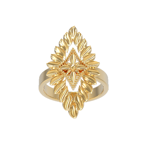 North Star Ring in Yellow Gold image 3