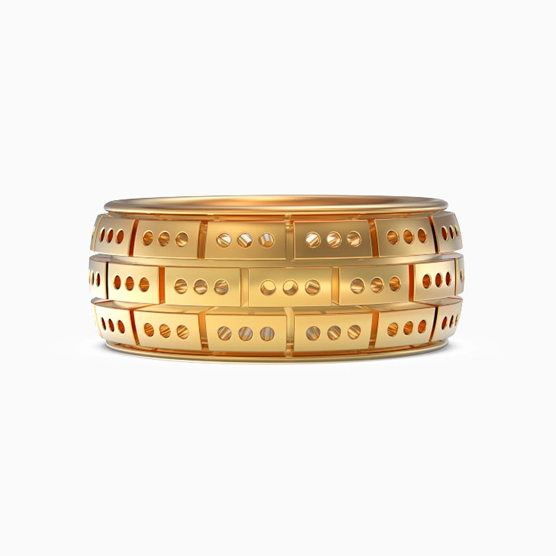 Pantheon Band in Yellow Gold image 2