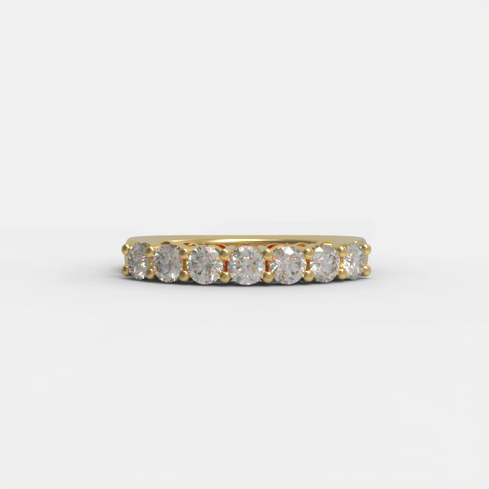 Ladinardò Eternal Band in Yellow Gold and Diamonds image 4