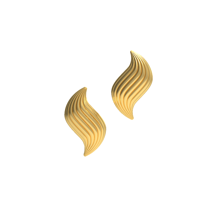 Ladinardò™ Flame Earrings in Yellow Gold image 2