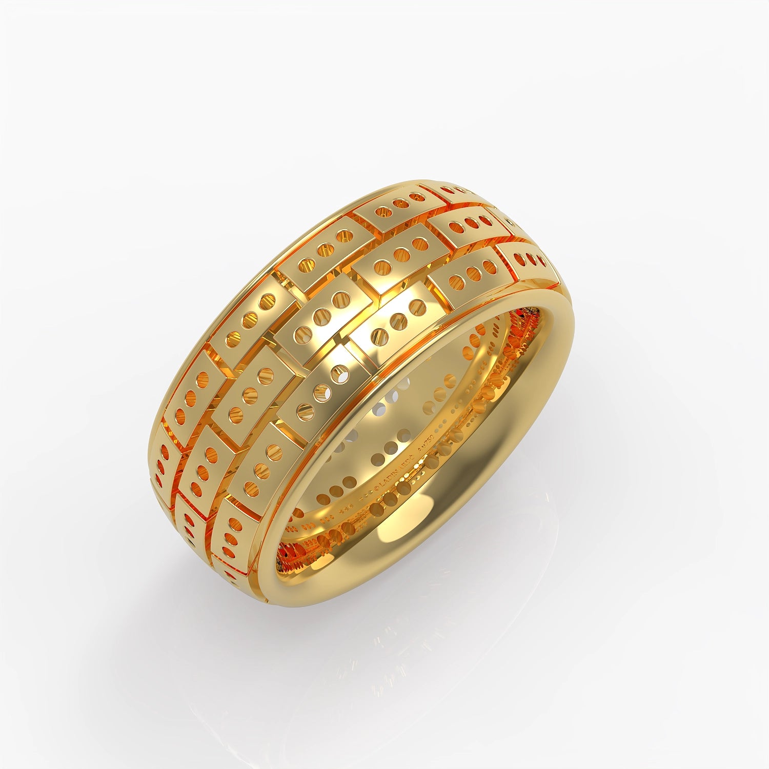 Pantheon Band in Yellow Gold image 0