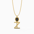 Ladinardò™ Ankh Motif Pendant in Yellow Gold and Black Diamond image 0