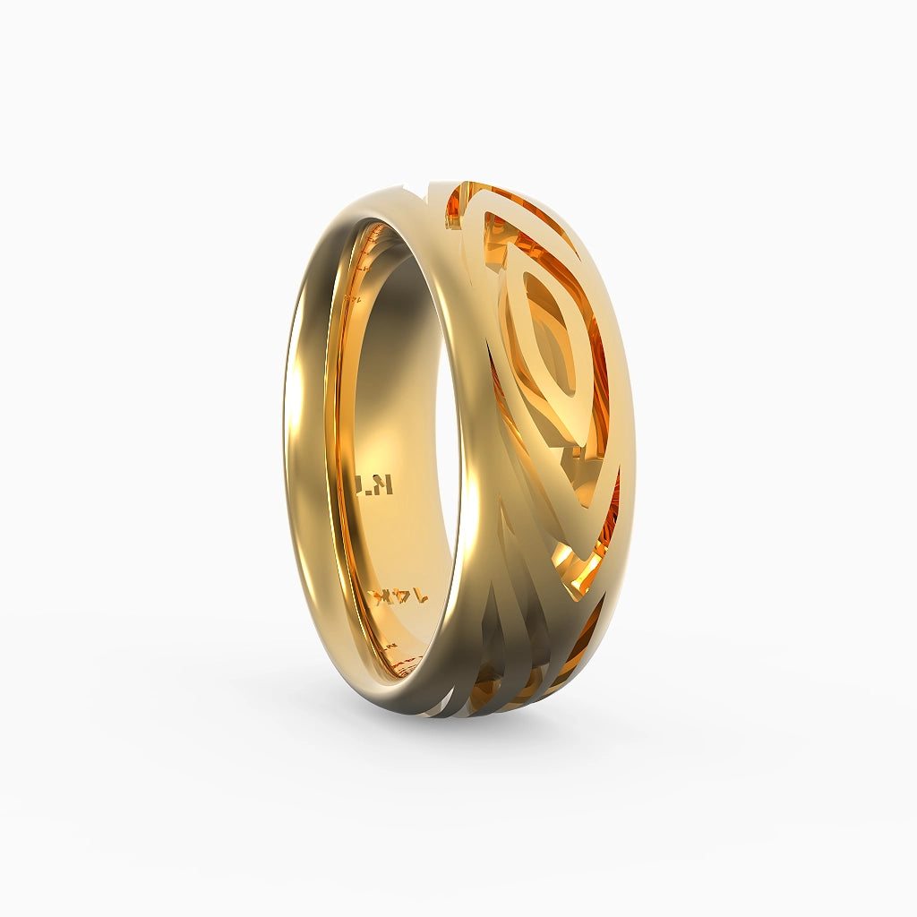 Notte a New York Band in Yellow Gold image 4