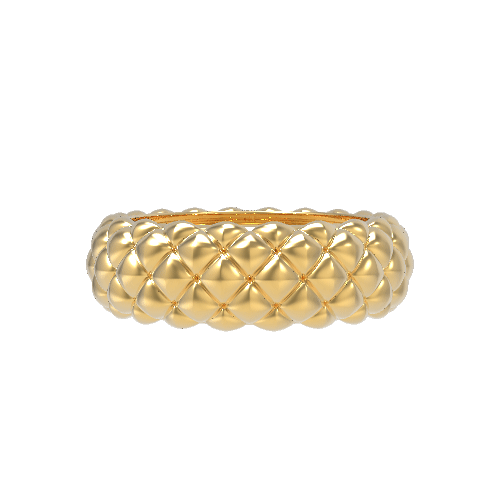 Galerie des Glaces band in Yellow Gold image 5