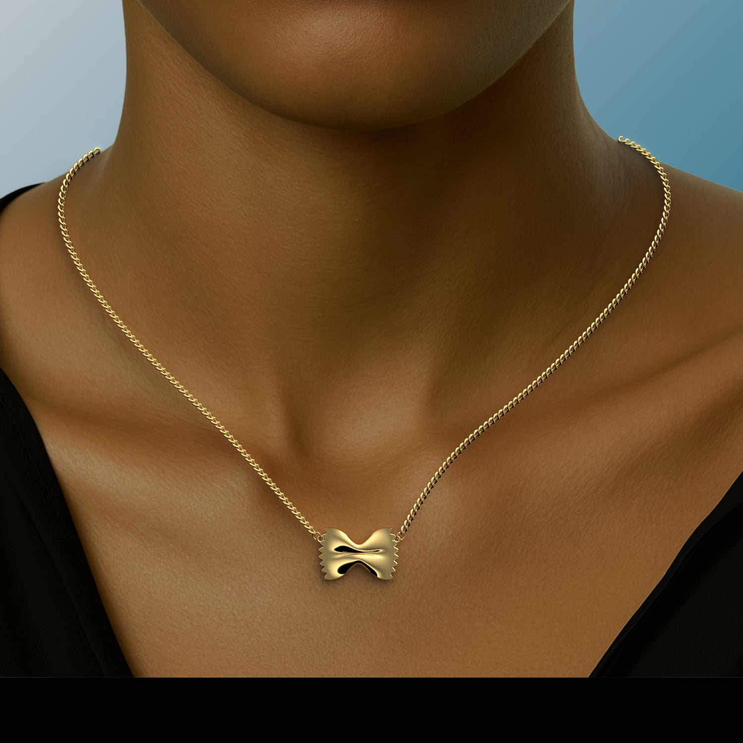 Ladinardò™ Farfalle Bowtie Pendant in Yellow Gold image 1