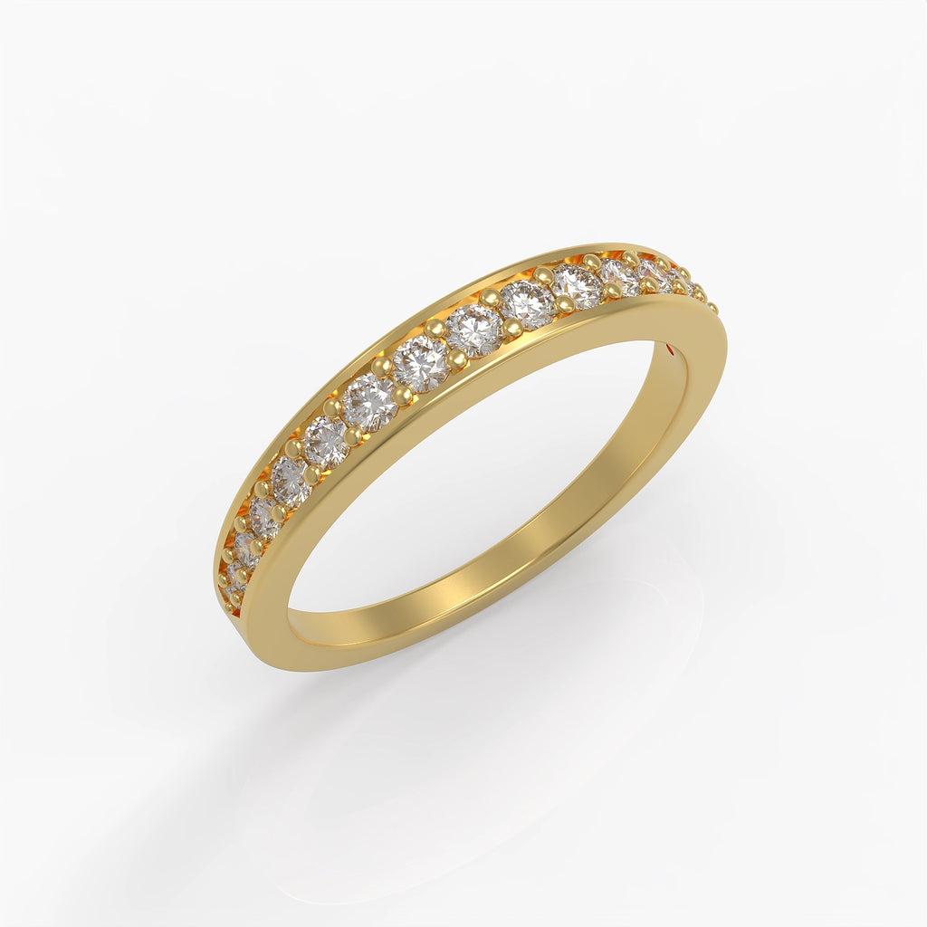 Vittoria Band in Yellow Gold and Diamonds image 0