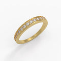 Vittoria Band in Yellow Gold and Diamonds image 0