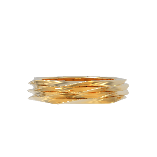 Lumière Dorée Band in Yellow Gold image 4