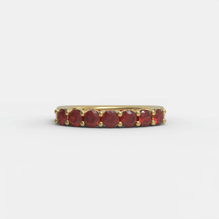 Ladinardò Eternal Band in Yellow Gold and Ruby image 4