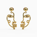 Ladinardò™ Self-Portrait Earrings in Yellow Gold and Diamond image 0