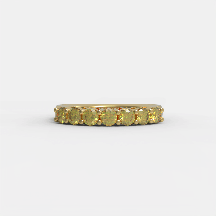 Ladinardò Eternal Band in Yellow Gold and Yellow Sapphires image 4